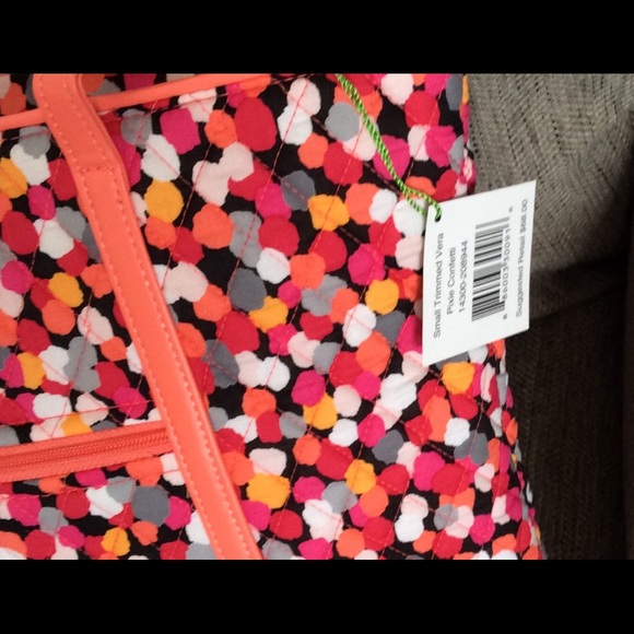 Vera Bradley Trimmed Tote Pixie Dots NWT - Picture 5 of 5